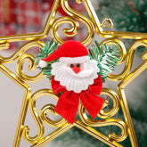 Golden Bells Santa Hanging